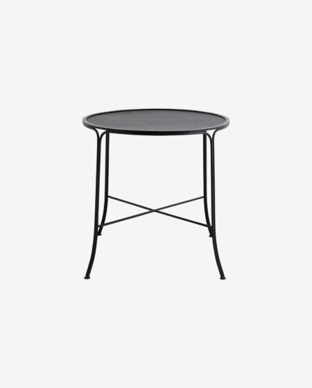 Nordal - OLIVO havebord, ø75 - sort - Ø75 Ã H74 cm